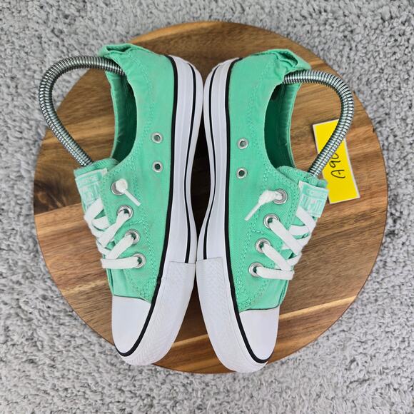 Converse CTAS Chuck All Star Shoreline Ox Green Glow Casual Sneakers Womens 7 - Picture 6 of 11